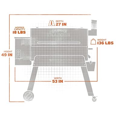 Traeger Grills Pro 34 Electric Wood Pellet Grill and Smoker, Bronze, 884 Square Inches Cook Area, 450 Degree Max Temperature, Meat Probe, 6 in 1 BBQ Grill - Image 5