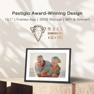 Digital Picture Frame, 10.1'' Frameo Digital Frame Wifi, 32GB Memory, 1280*800 HD Touch Screen Digital Photo Frame, Wall Mountable, Auto-Rotate, Share Instantly, Wedding, Birthday Gifts for Women, Mom - Image 2