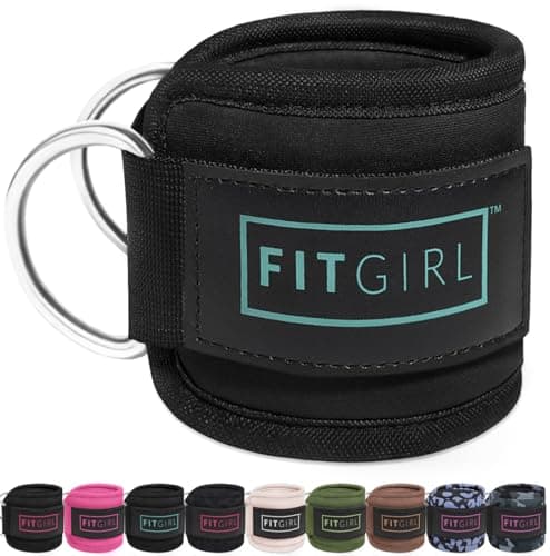FITGIRL - Ankle Strap (Single) for Cable Machines and Resistance Bands, Work Out Cuff Attachment for Home & Gym, Glute Workouts - Kickbacks, Leg Extensions, Hip Abductors, Women Only (Mint, Single) - Image 1