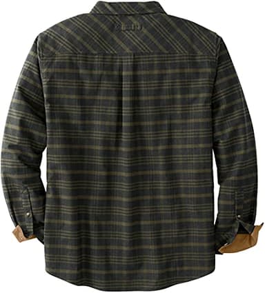 Legendary Whitetails Men's Standard Flannel Shirt Long Sleeve Button Down Relaxed Fit, Cool Army Melange, X-Large - Image 2