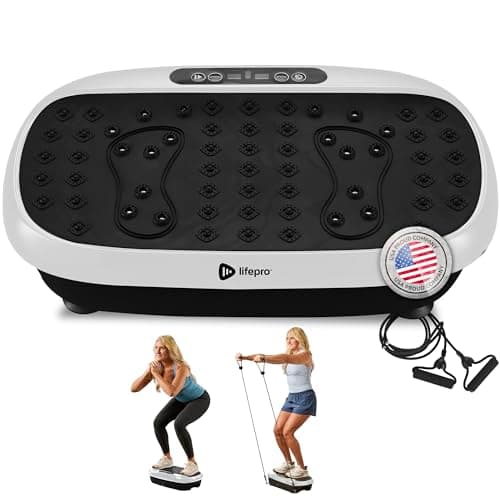 Lifepro Vibration Plate Exercise Machine with Magnetic Acupoints - Full Body Vibration Platform for Beginners and Recovery - Ideal Lymphatic Drainage Massager for Muscle Toning and Overall Fitness - Image 1