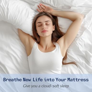 SOPAT Mattress Topper King Size Extra Thick Mattress Pad 8-21" Deep Pocket Soft Down Alternative Fill Mattress Protector Pillow Top Mattress Cover (78x80 Inches, White) - Image 7