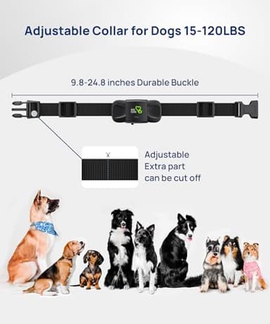DOG CARE Dog Training Collar, Shock Collar with Beep, Vibration, Safe Static, Dog Training Collar with Remote 1800FT Waterproof Rechargeable E-Collar, Security Lock for All Dogs - Image 5