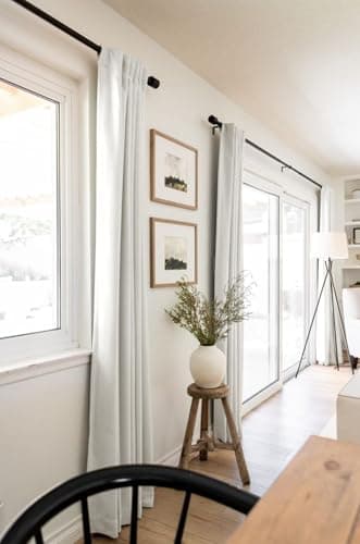 100% Blackout Shield Linen Blackout Curtains for Bedroom 90 Inches Long, Back Tab/Rod Pocket Living Room Drapes, Thermal Insulated Blackout Curtains 2 Panels Set, 50" W x 90" L, Beige - Image 5