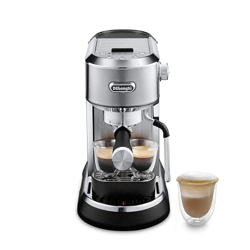 De’Longhi Dedica Maestro Espresso Machine with Milk Frother, 15-Bar Pump & Temperature Control - Barista Coffee Maker Kit for Espresso, Latte, Cappuccino & Iced Coffee - Italian Stainless Steel Design - Image 1