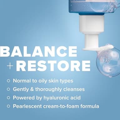 Paula's Choice RESIST Perfectly Balanced Foaming Facial Cleanser, Face Cleanser with Hyaluronic Acid & Aloe, Anti-Aging Face Wash, Large Pores & Oily Skin, Fragrance-Free, 6.4 Fl Oz - Image 2