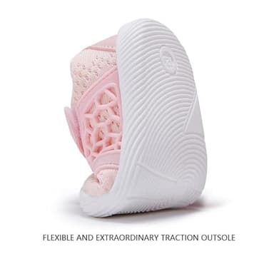 BMCiTYBM Baby Shoes Boys Girls Mesh Sneakers Infant Breathable Walking Shoes Lightweight Non-Slip First Walkers 6 9 12 18 24 Months Pink Size 12-18 Months Infant - Image 4