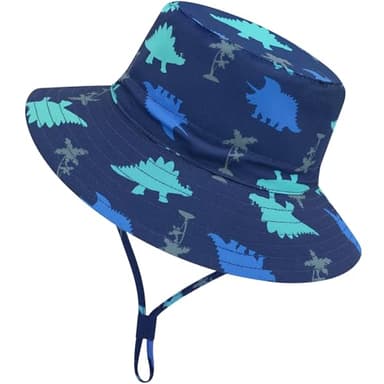 Baby Sun Hat for 0-6 Months - Infant Bucket Hat for Beach, Boy - Image 1