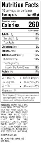 CLIF BAR - Energy Protein Bars - Peanut Butter Banana with Dark Chocolate - Made with Organic Oats - Energy Bars - Non-GMO - (10 Pack - Image 4