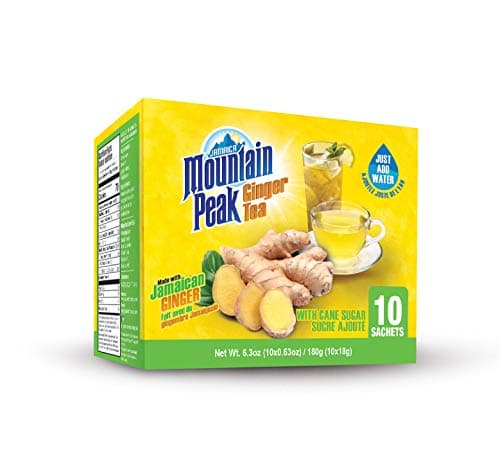 Jamaica Mountain Peak Ginger Instant Tea 10 Sachets - Image 1