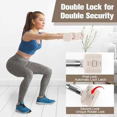 Hezeyferg Adjustable Dumbbells Set of 2, Adjustable Weight Dumbbells with 4 Levels 4.4lb, 6.6lb, 8.8lb, 11lb, Hand Weights Sets for Women/Men Home Gym Full Body Workout (Beige) - Image 3