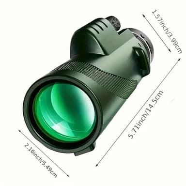 Monocular Telescope with Phone Mount, 80x100 High Power, Green Style (40 * 60) - Image 3