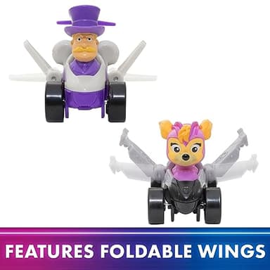 Paw Patrol: The Mighty Movie Toy Vehicle Set- 7 New Cars & Trucks w Exclusive Mayor Humdinger Action Figure-Includes Rubble, Chase, Skye, Zuma, Marshall, Rocky - Image 2