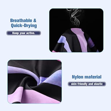 PROALLO Girls Bathing Suits Two Piece Vest Style Swimsuit with Boyshort Tankini Swimwear Zebra - Image 4