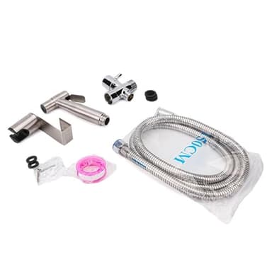 ChiHub Handheld Toilet Stainless Steel Bidet Sprayer - Brushed Nickel - Image 3