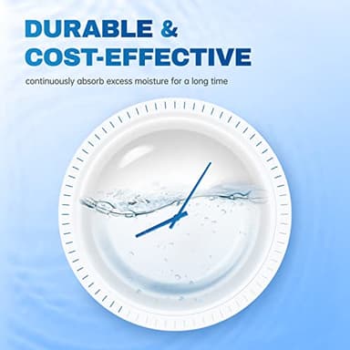 Vacplus Moisture Absorbers 6 Pack, 10.5 Oz Portable Humidity Absorber Boxes for Your Bathroom, Closet & Car, Dehumidifier with Fragrance Free, Navy Blue - Image 3