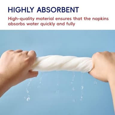 480 Count Disposable Hand Towels, Linen Feel Bathroom Hand Napkins, Soft And Absorbent Paper Napkin for Guest, Disposable Guest Towels for Kitchen, Parties, Weddings - Image 5