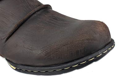 OSSTONE Moto Boots for Men Fashion Zipper-up Leather Chukka Boots Casual Shoes 5008-1-D-11 Brown - Image 7