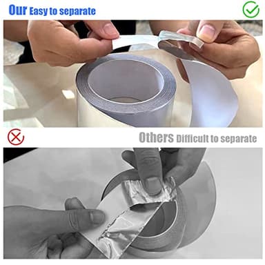 Romeda Aluminum Tape, 2 Inch x 164 Feet, Silver, 3.9 Mil, Heavy Duty, Heat & UV Resistant, HVAC & Ductwork - Image 4