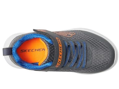 Skechers Boy's Microspec Max-Vaptix Sneaker, Charcoal/Blue, 11.5 Little Kid - Image 3