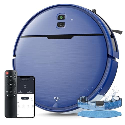 iMartine 2 in 1 Mopping and Vacuuming Robot, Robot Vacuum and Mop Combo Compatible with WiFi/App, Robotic Vacuum Cleaner Self-Charging, Slim, Ideal for Pet Family, Hard Floor, Hair, Low Pile Carpet - Image 1