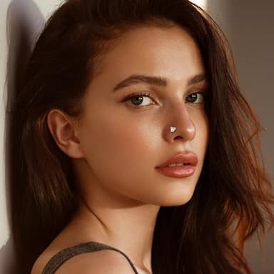 UBGICIG 20 Pcs 20G Silver Nose Rings Hoop Studs Sets for Women 316L Surgical Stainless Steel Screw Hypoallergenic Nostril Piercing Jewelry - Image 6