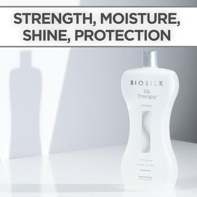 BioSilk Silk Therapy Original, Reconstructing Treatment For Adding Shine & Helping Prevent Split Ends, Sulfate, Paraben, & Cruelty-Free, 34 Oz - Image 4