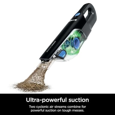 SHARK UltraCyclone Pet Pro Cordless Hand Vacuum, Powerful Suction, Handheld Vacuum for Car & Home, Motorized Pet Tool, Crevice Tool, XL Dust Cup, Blue, CH950WM (Renewed) - Image 10