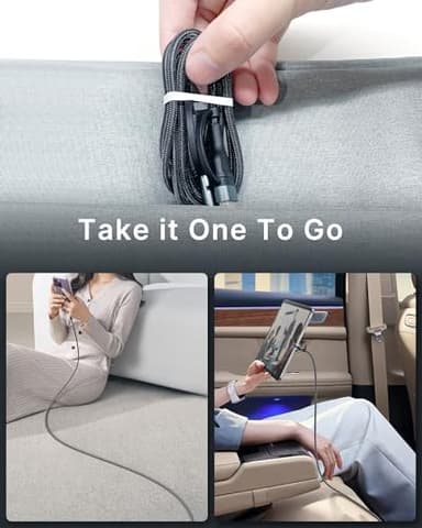 4 in 1 Charging Cable, USB C Lightning Adapter USB C to USB C 60W PD [Fast Charging & Data Sync] 4 in 1 Multi Charger for iPhone 16 15 14 13 12,MacBook Pro 2023 iPad mini 6/Pro,Samsung Galaxy S22 S21 - Image 8