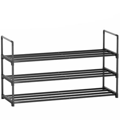 Shoe Rack, 3-Tier Shoe Organizer, Sturdy Shoe Storage Shelf, Perfect for Front Door Entrance, Closet & Entryway, Easy to Assemble, DIY Layering Options (S - 3 Tier) - Image 4