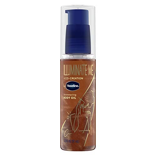 Vaseline Illuminate Me Shimmering Body Oil Created for Melanin Rich Skin, Illuminates Skin with Finishing Touch of Shimmer for Glowing Skin 3.3 oz - Image 1