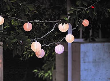 HUAZHQING 10CT Nylon Mini Lantern Incandescent Bulbs String Lights Plug in Indoor or Outdoor Use Decoration for Summer Holiday Christmas Patio Kitch Bedroom - Image 8