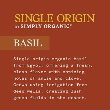 Simply Organic Single Origin Egyptian Basil, Organic, 0.85 Ounce - Image 3