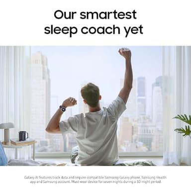 Samsung Galaxy Watch 8 Classic (2025) 46mm LTE Smartwatch + Gift Card, Cushion Design, Rotating Bezel, Quick Button, Sleep Coaching, Running Coach, White [US Version, 2 Yr Warranty] - Image 4