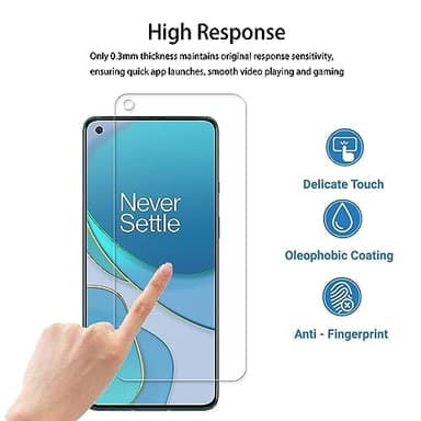 HKKAIS Designed For Oneplus 8T 5G Tempered Glass Screen Protector 2-Pack Camera Lens Protector Film 2-Pack - Image 6