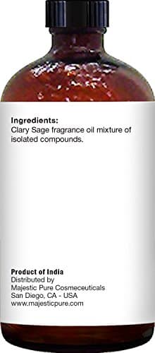 Majestic Pure Clary Sage Essential Oil with Glass Dropper - Huge 4 Fl Oz - 100% Pure and Natural Clary Sage Oil - Premium Grade Essential Oils for Diffuser, Aromatherapy, Soap and Candle Making - Image 7