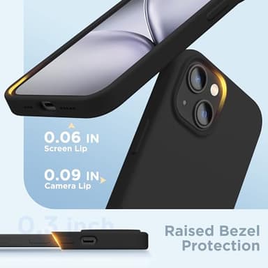 GolbinBox Magnetic for iPhone 15 Case, Compatible with MagSafe, [Soft Anti-Scratch Microfiber Lining], Slim Liquid Silicone Shockproof Protective Phone Case for iPhone 15 6.1 inch, Black - Image 7