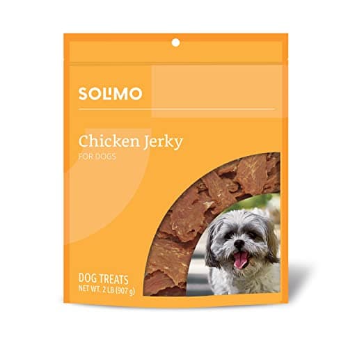 Amazon Brand - Solimo Chicken Jerky Dog Treats, 2 pounds (Packaging May Vary) - Image 1