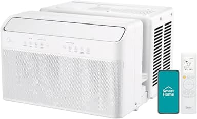 Midea 12,000 BTU U-Shaped Smart Inverter Window Air Conditioner–Cools up to 550 Sq. Ft., Ultra Quiet with Open Window Flexibility, Compatible with Alexa/Google Assistant, 35% Energy Savings (Renewed) - Image 1