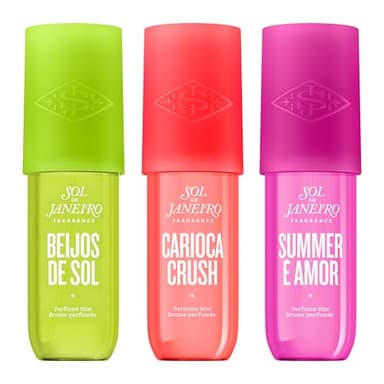 SOL DE JANEIRO Limited Edition Perfume Mist Bundle - Beijos de Sol, Carioca Crush, & Summer é Amor 90 ml - Amazon Exclusive - Image 1