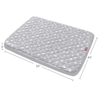 Waterproof Dog Bed Covers Replacement Washable Pet Hair Easy to Remove, Noiseless Quilted Puppy Pet Bed Cover Lovely Grey Star Print 44x54 Inches, for Dog/Cat, Cover Only - Image 6