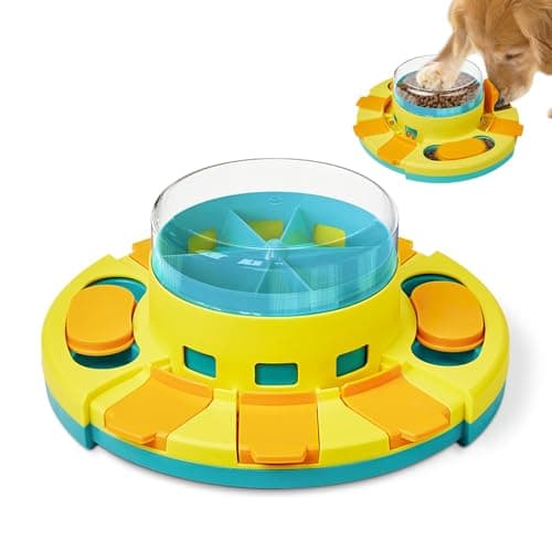 Potaroma Dog Puzzle Toy 2 Levels, Slow Feeder, Pup Food Treat Feeding Dispenser for IQ Training and Entertainment for All Breeds 4.2 Inch Height - Image 1