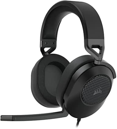 CORSAIR HS65 SURROUND Multiplatform Wired Gaming Headset – Dolby Atmos – SonarWorks SoundID – iCUE Compatible – PC, Mac, PS5, PS4, Xbox, Nintendo Switch, Mobile – Carbon - Image 1