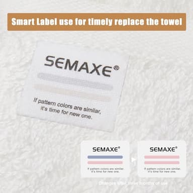 SEMAXE 100% Cotton Washcloths 12-Pack, 13 × 13 Inch Soft Luxury Face Towels – Super Absorbent & Quick-Dry, Premium Cloth with Hanging Loop, Oeko-TEX Certified, Gift-Ready Box - Image 3