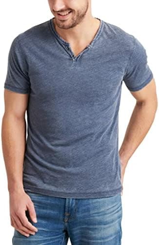 Lucky Brand Mens Venice Burnout Notch Neck Tee Shirt - Image 3