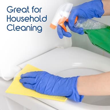 Inspire Nitrile Gloves Medical Examination | 4.5 Grade The Original Quality Stretch Cobalt Blue | Disposable Latex Free Doctors,EMT, Food Service, Cleaning, Janitorial, Household, Hospitals and More - Image 7