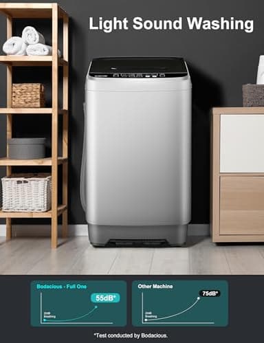Portable Washing Machine - Compact 2.0 Cu.ft Portable Washer, Full-Automatic Top Loader for Space Saving, Ideal for Apartments, Homes, and Dorms, 10 Wash Cycles, Low Noise, IPX4 - Image 2