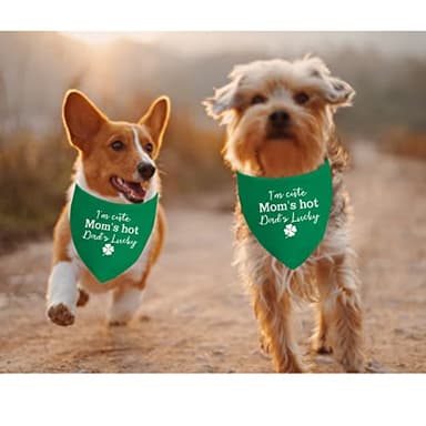 JXGZSO 1 Piece St. Patrick's Day Dog Bandanas Irish Dog Bandana Holiday Party Decorations (hot Dad Lucky D) - Image 6