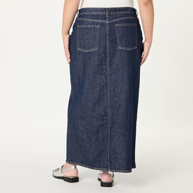 The Drop Women’s Rylie Maxi Denim Skirt with Front Slit, Dark Indigo, XXL, Plus Size - Image 6