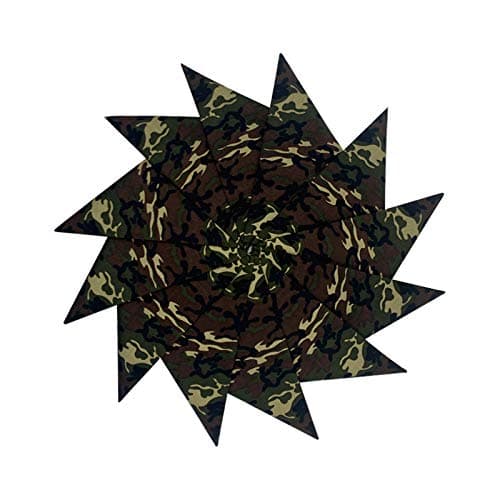Junvena Cotton Bandanas 12 packs 22"X 22" Double Sides Printed Unisex Kerchief (Camouflage) - Image 1